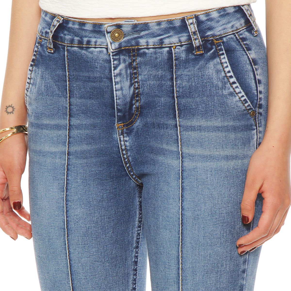 WADOS - Jeans Flare Tiro Alto Mujer Wados