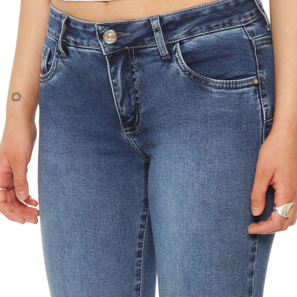 WADOS - Jeans Flare Tiro Bajo Mujer Wados