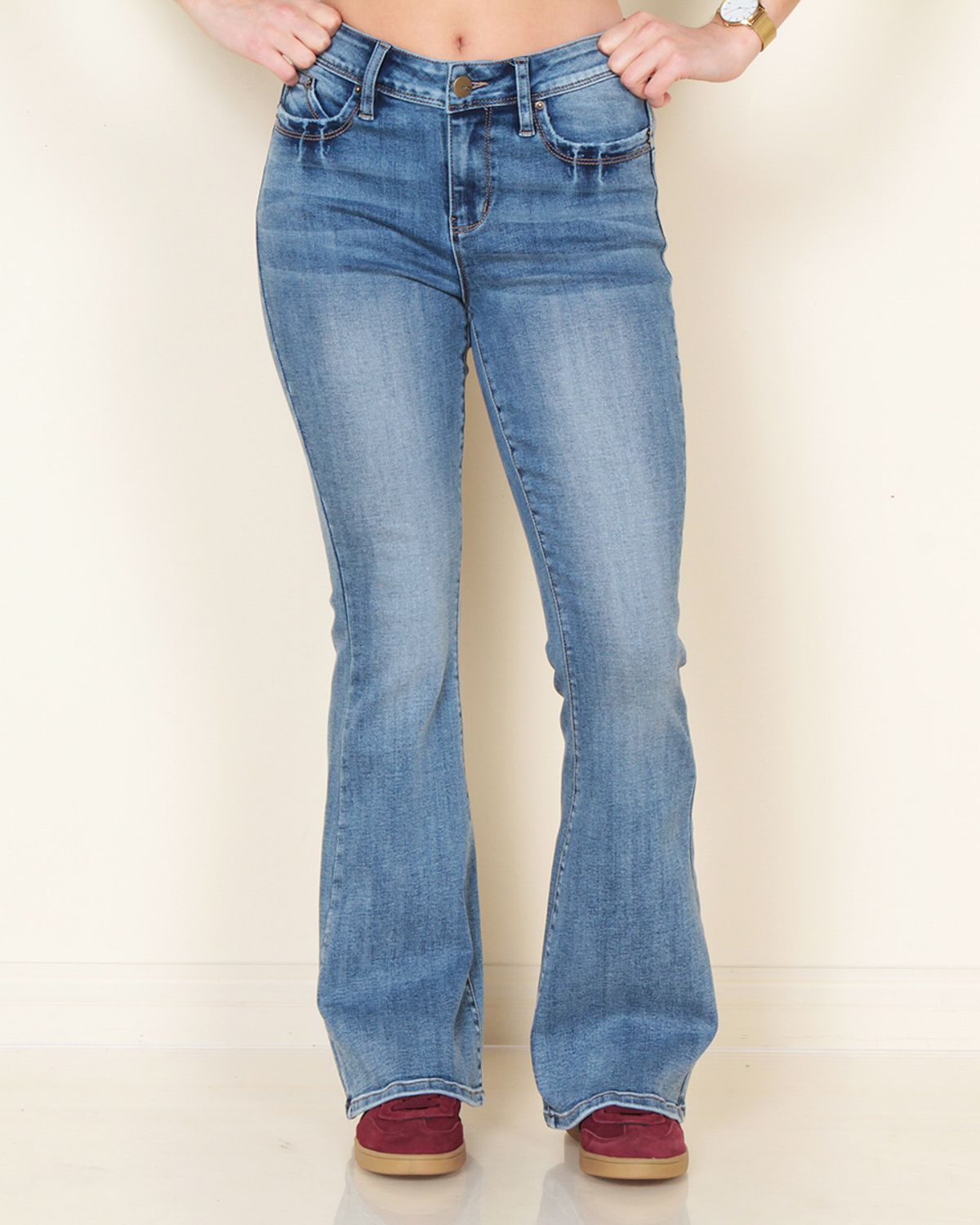 WADOS Jeans Flare Tiro Medio Mujer Wados