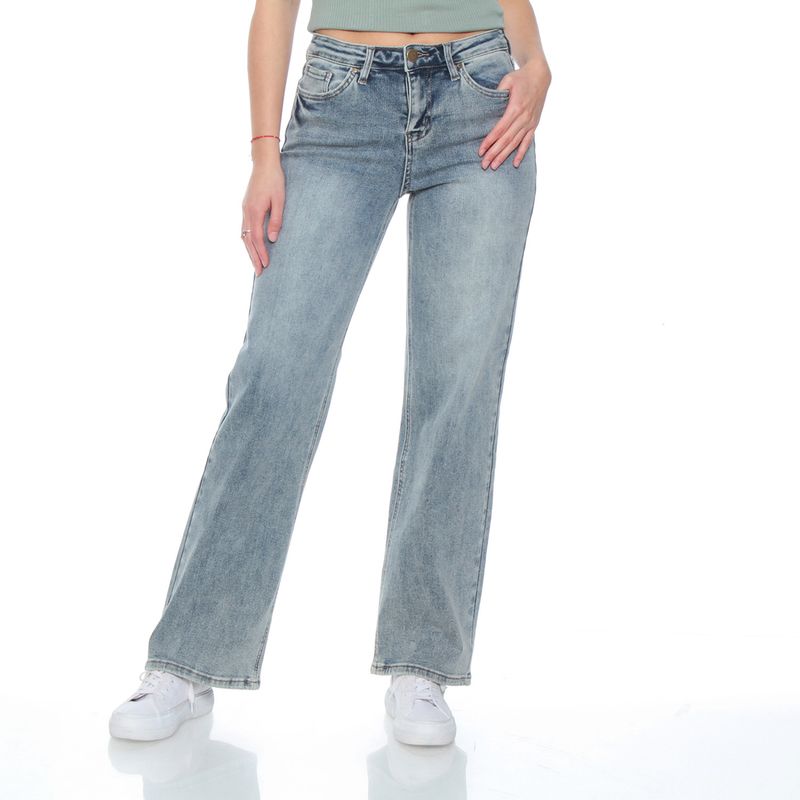 WADOS - Jeans Wide Leg Tiro Medio Mujer Wados