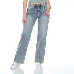 WADOS - Jeans Wide Leg Tiro Medio Mujer
