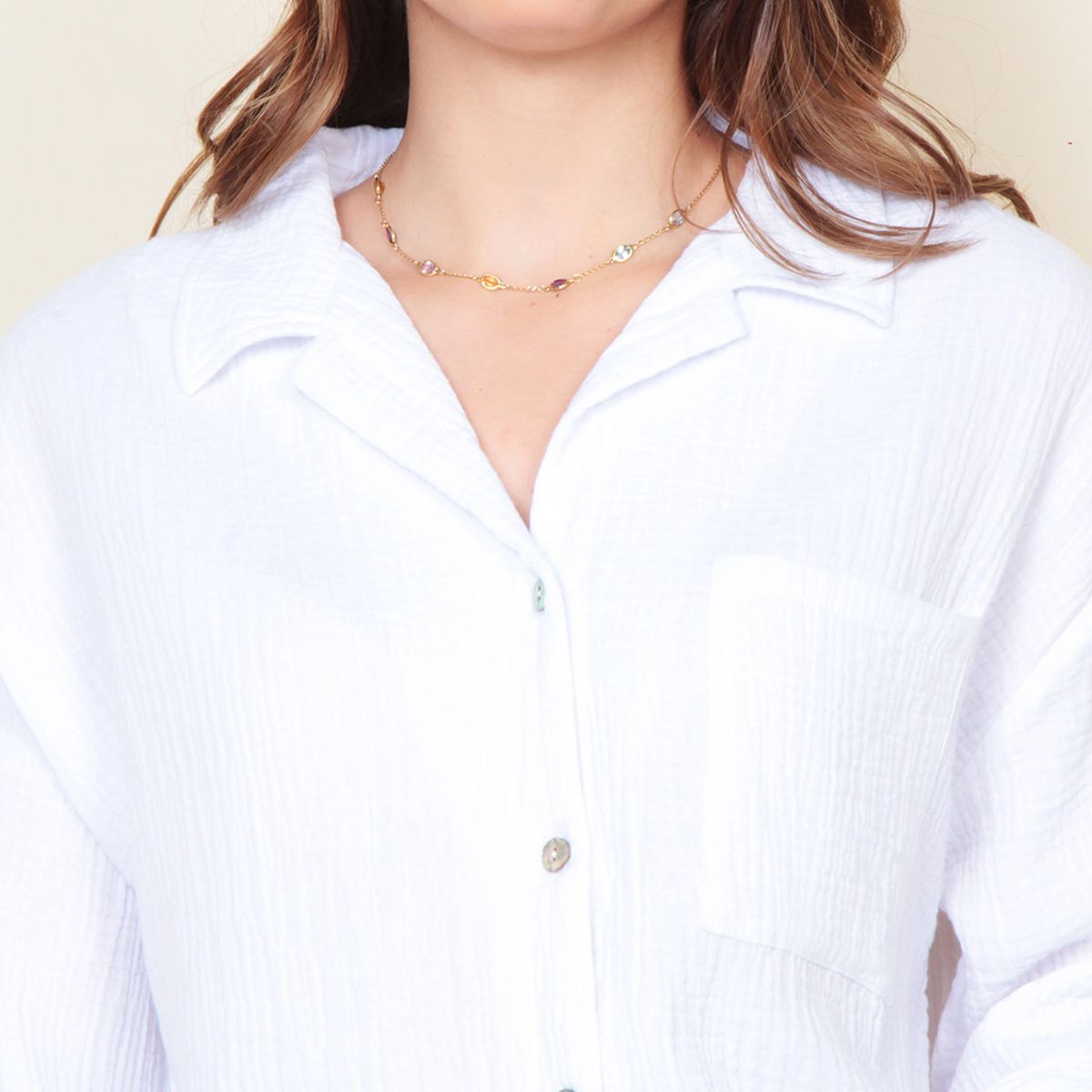 WADOS - Blusa Manga Larga Algodón Mujer Wados