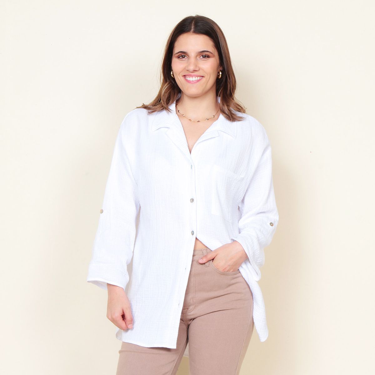 WADOS - Blusa Manga Larga Algodón Mujer Wados