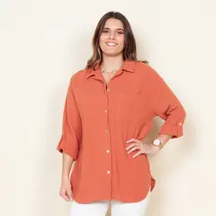 WADOS - Blusa Manga Larga Algodón Mujer