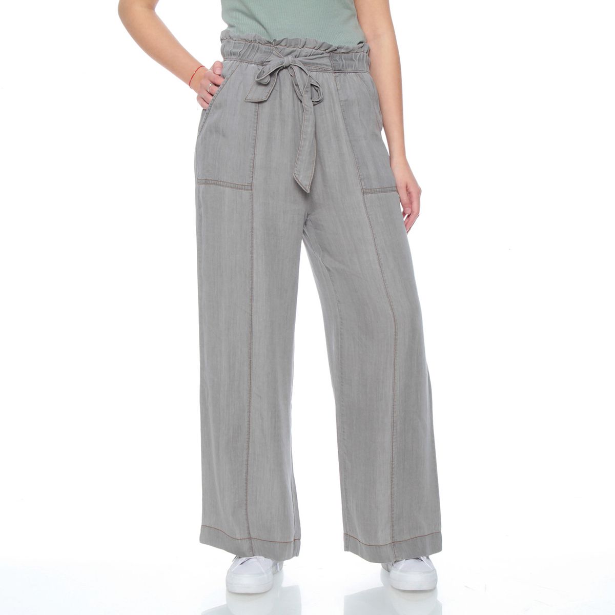 WADOS - Pantalón Wide Leg Lyocell Tiro Alto Mujer Wados
