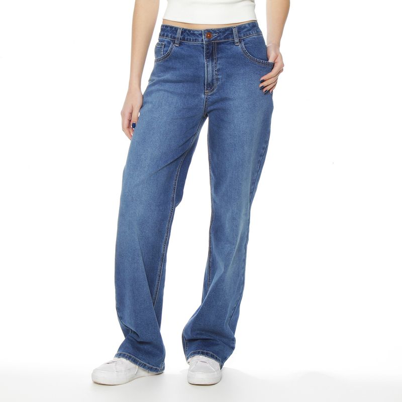 WADOS - Jeans Recto Tiro Alto Mujer Wados