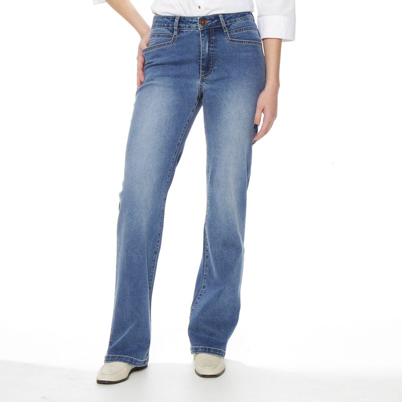 WADOS - Jeans Flare Tiro Alto Mujer Wados