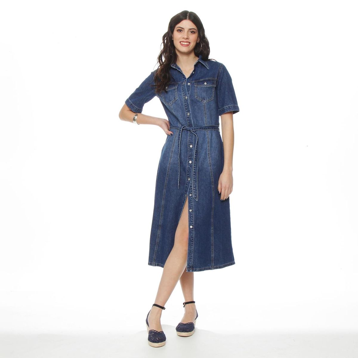 WADOS - Vestido Largo Algodón Mujer Wados