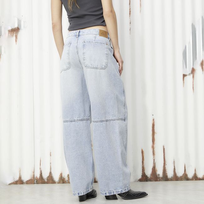 AMERICANINO - Jeans Baggy Tiro Medio Mujer Americanino