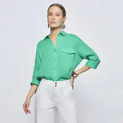 SAVILLE ROW - Blusa Manga Corta Mujer
