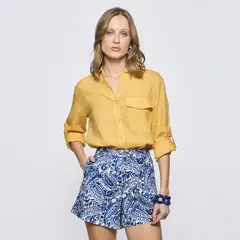 SAVILLE ROW - Blusa Manga Corta Mujer