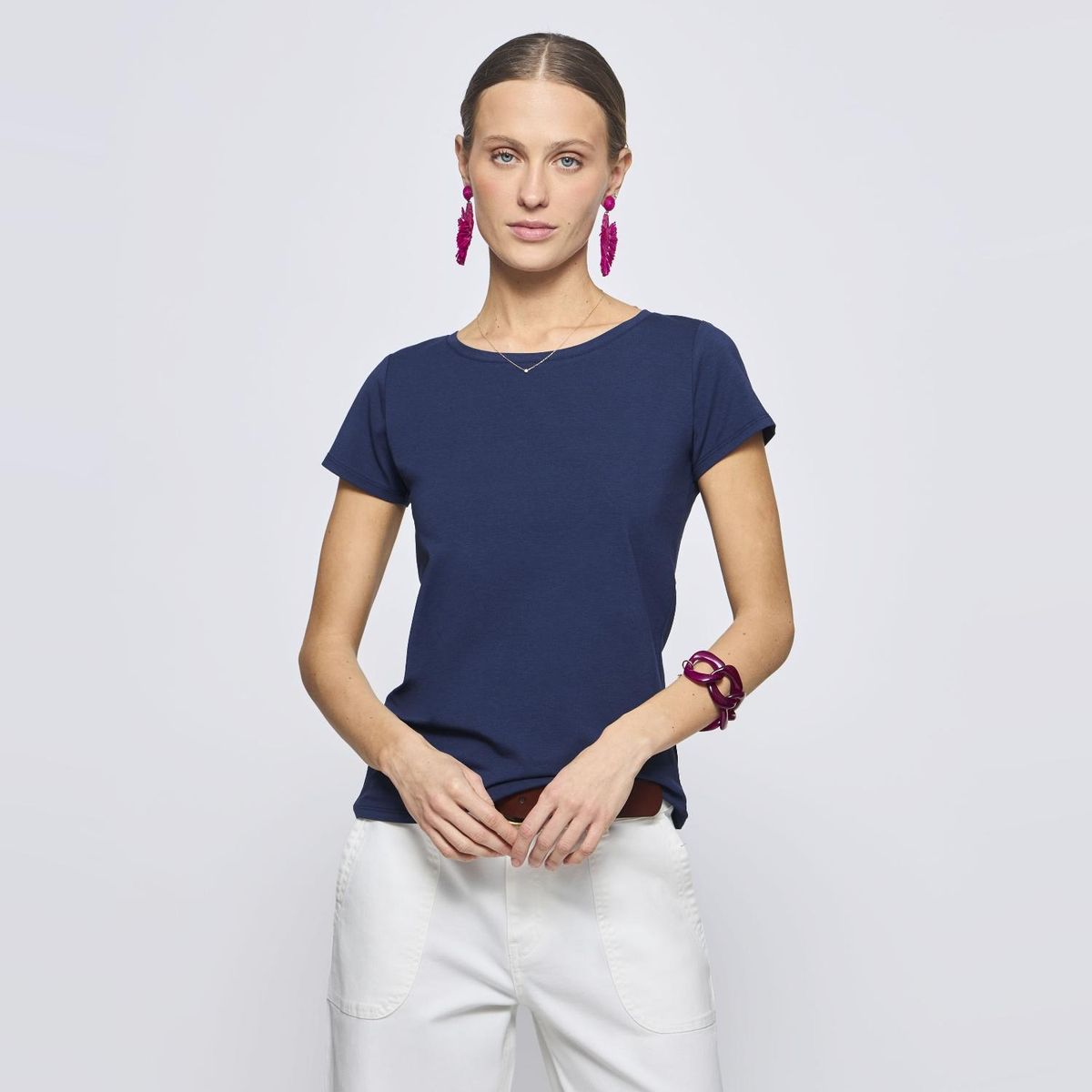 SAVILLE ROW - Polera Manga Corta Mujer Saville Row