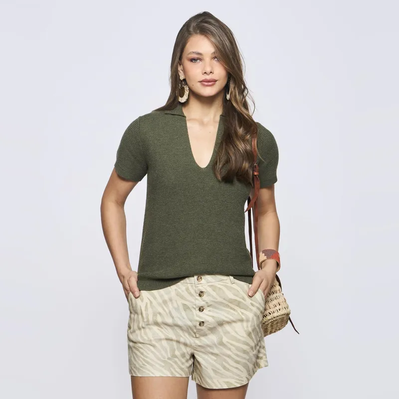 SAVILLE ROW - Polera Manga Corta Mujer Saville Row