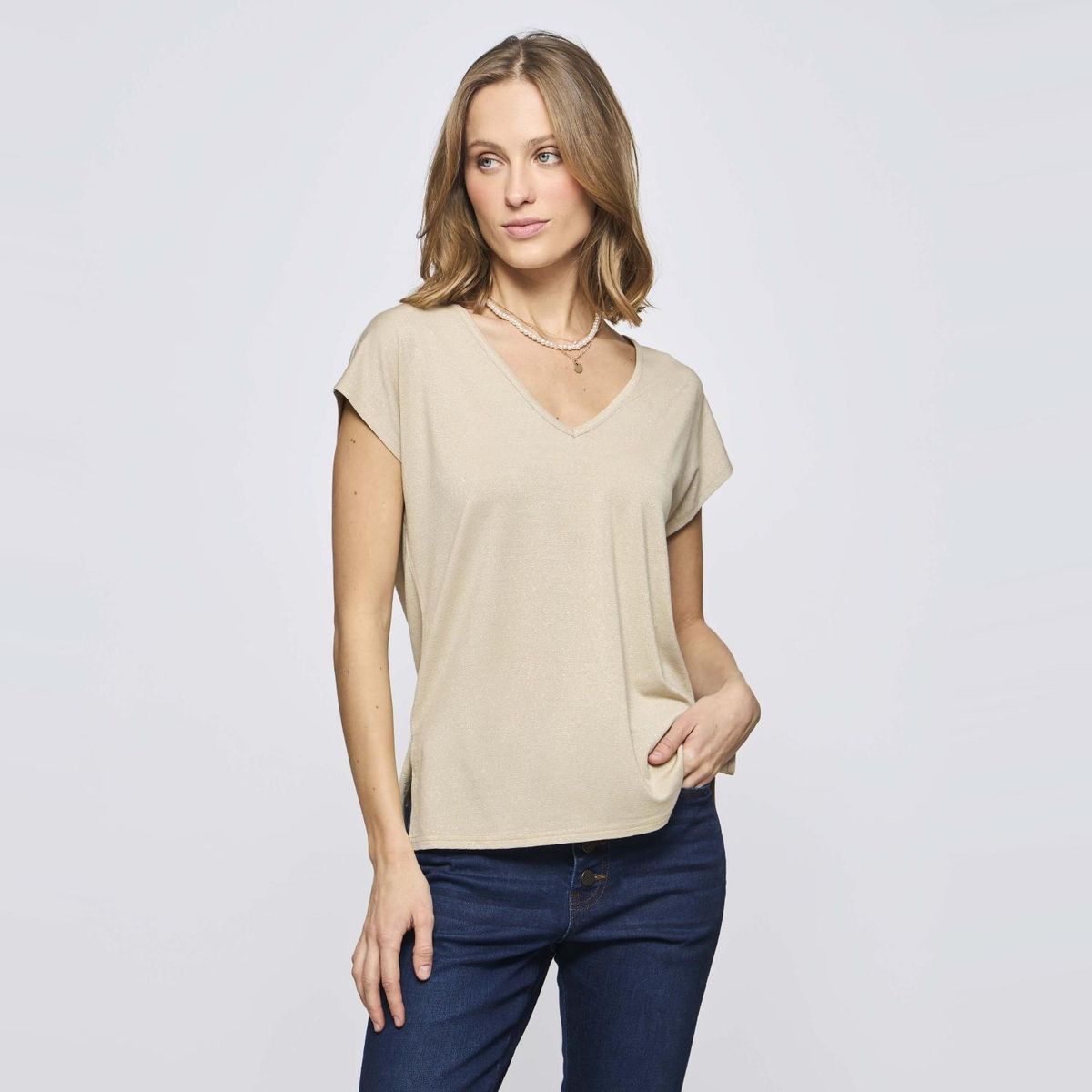 SAVILLE ROW - Polera Manga Corta Mujer Saville Row