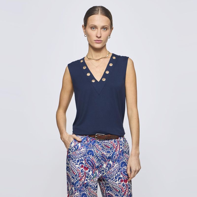 SAVILLE ROW - Polera Sin Mangas Mujer Saville Row