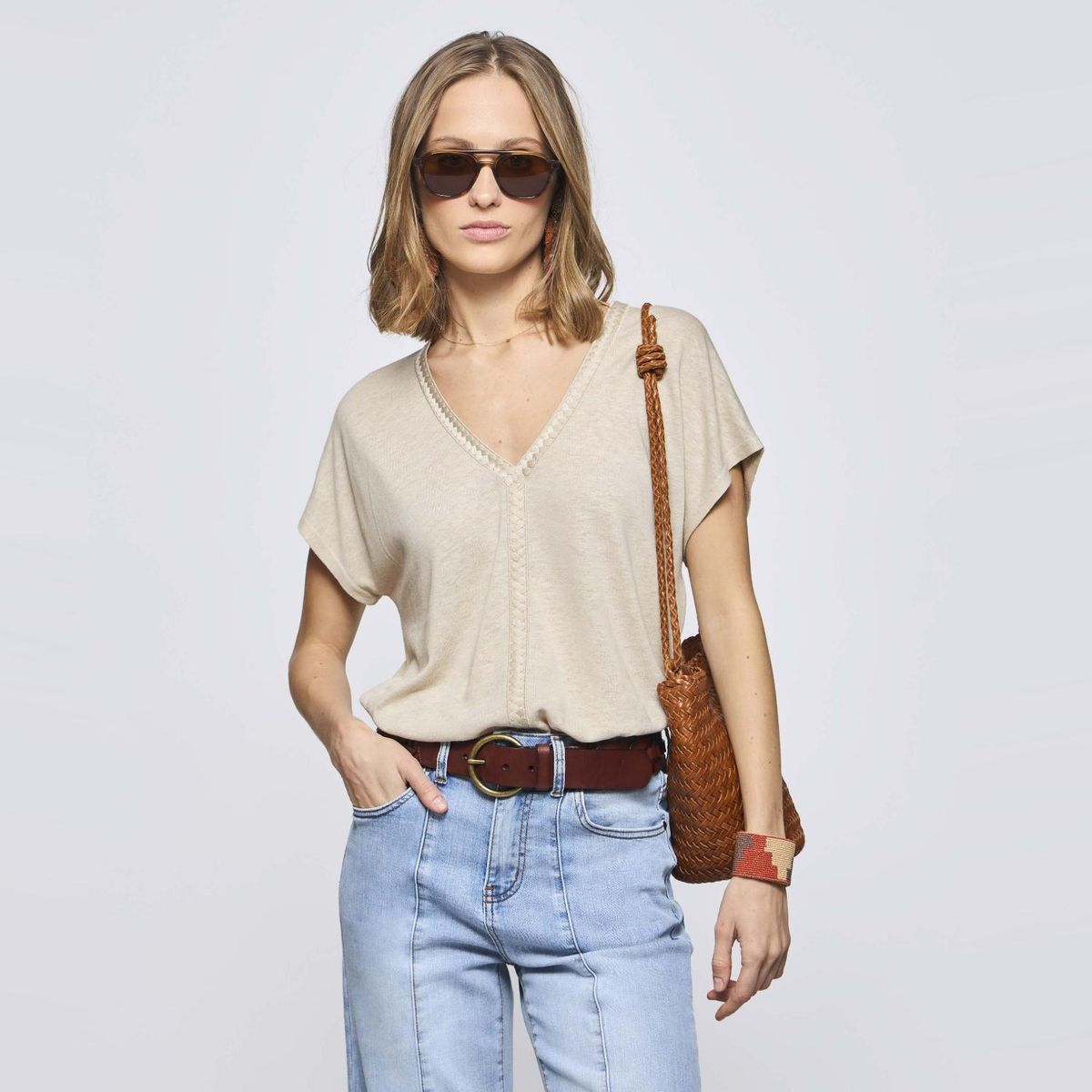 SAVILLE ROW - Polera Manga Corta Mujer Saville Row