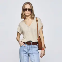 SAVILLE ROW - Polera Manga Corta Mujer