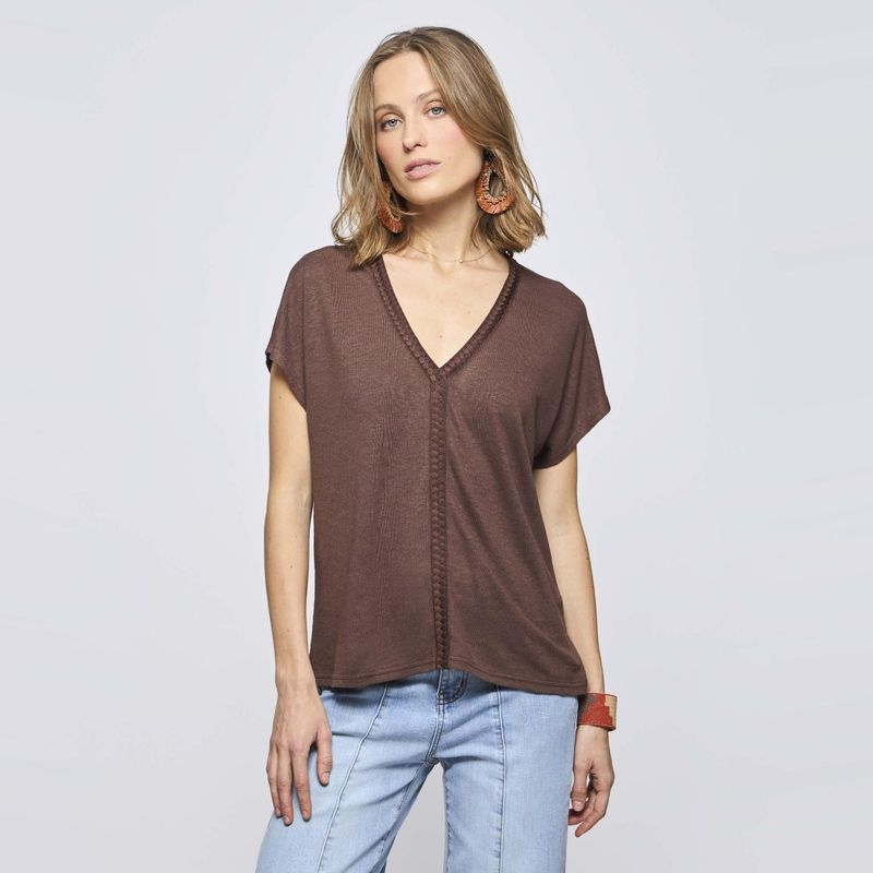 SAVILLE ROW - Polera Manga Corta Mujer Saville Row