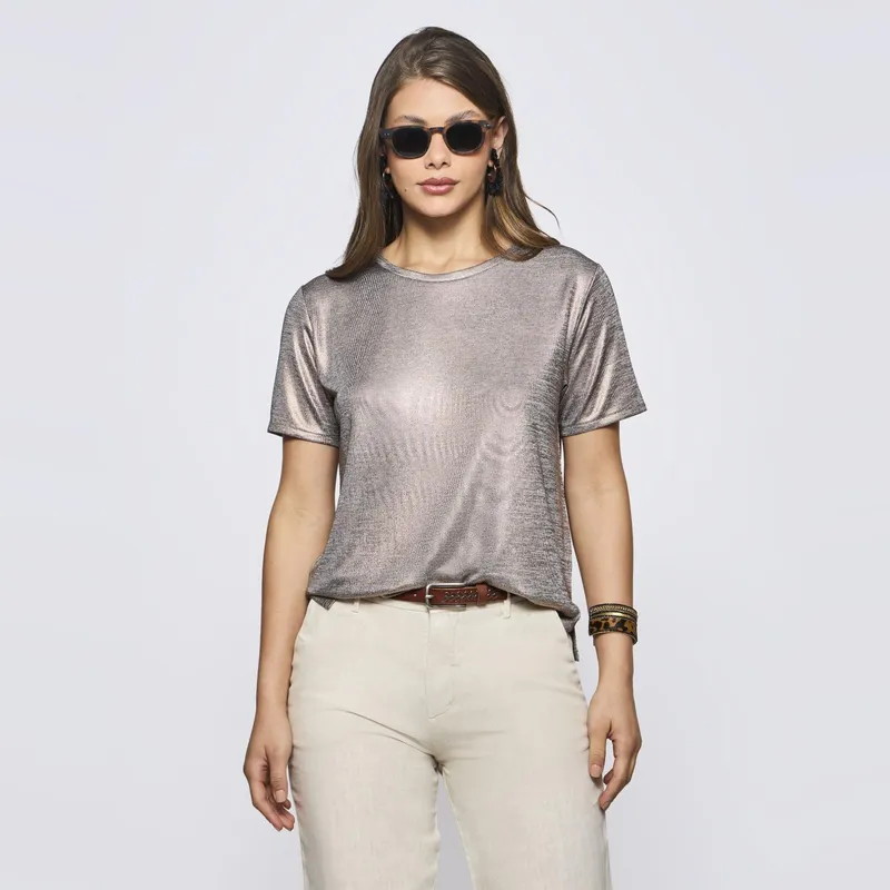 SAVILLE ROW - Polera Manga Corta Mujer Saville Row