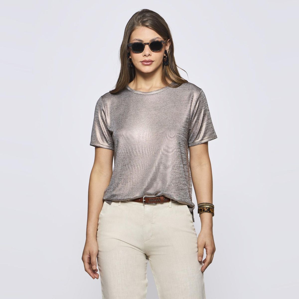 SAVILLE ROW - Polera Manga Corta Mujer Saville Row
