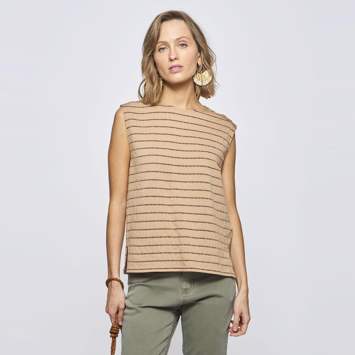 SAVILLE ROW - Polera Sin Mangas Mujer Saville Row