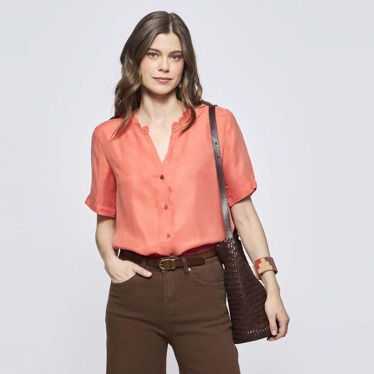 SAVILLE ROW - Blusa Manga Corta Mujer Saville Row