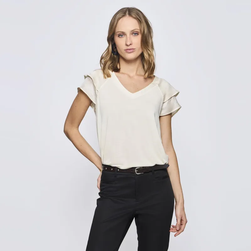 SAVILLE ROW - Polera Manga Corta Mujer Saville Row