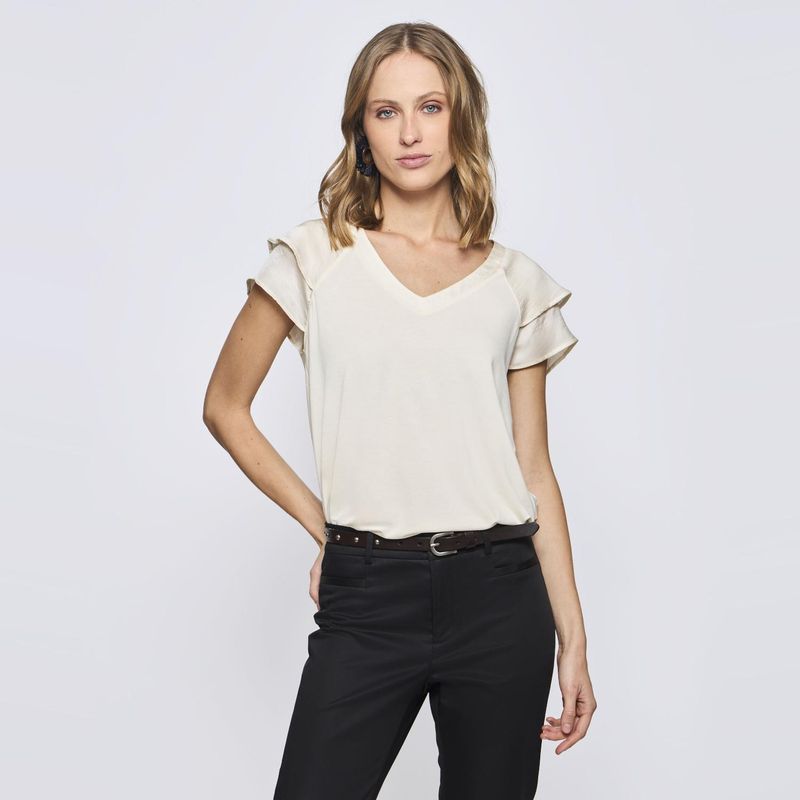 SAVILLE ROW - Polera Manga Corta Mujer Saville Row