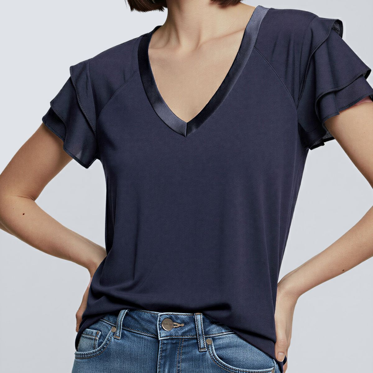 SAVILLE ROW - Polera Manga Corta Mujer Saville Row