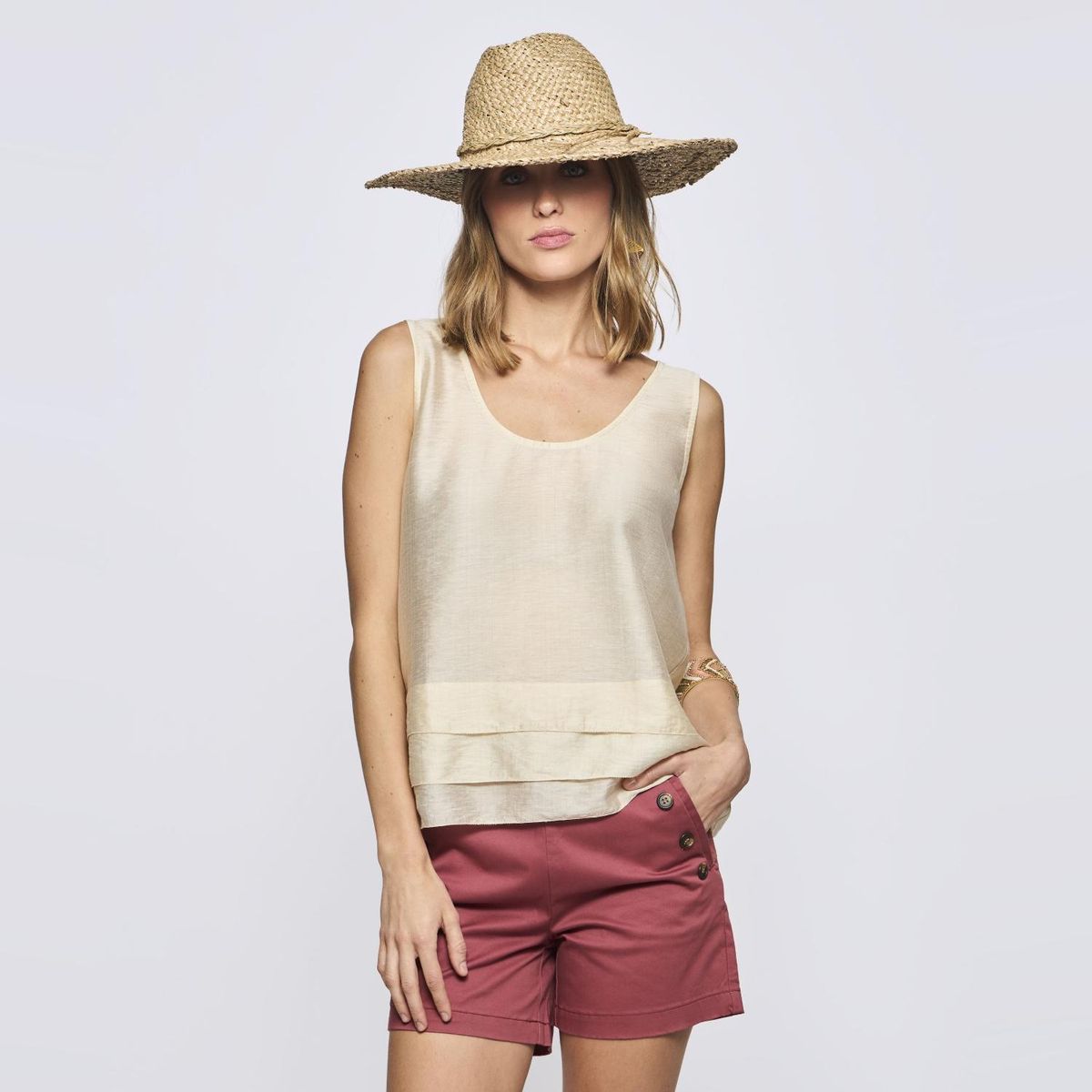 SAVILLE ROW - Blusa Manga Corta Mujer Saville Row