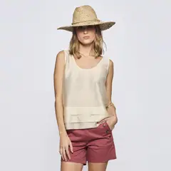 SAVILLE ROW - Blusa Manga Corta Mujer