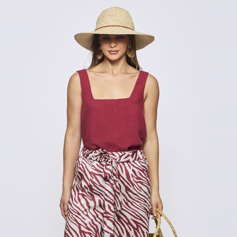 SAVILLE ROW Blusa Sin Mangas Mujer