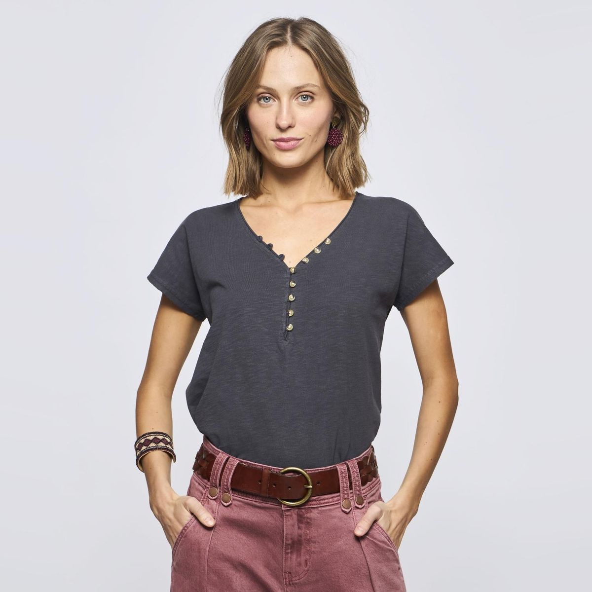 SAVILLE ROW - Polera Manga Corta Mujer Saville Row