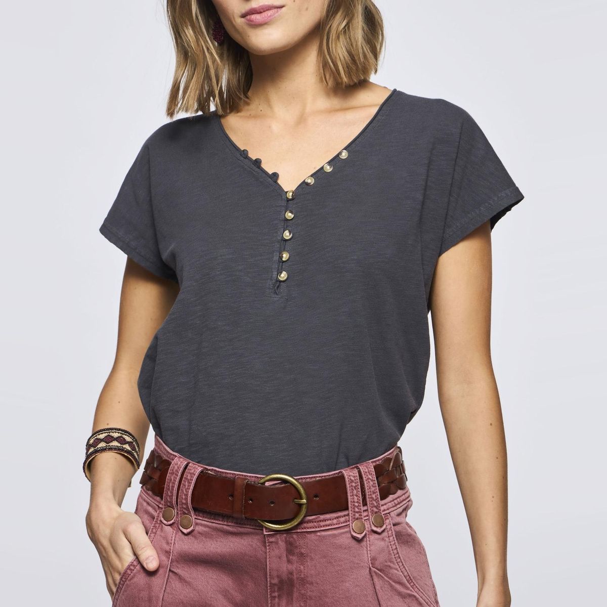 SAVILLE ROW - Polera Manga Corta Mujer Saville Row