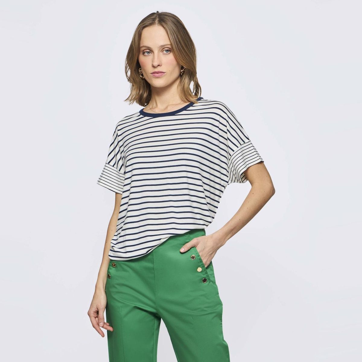 SAVILLE ROW - Polera Manga Corta Mujer Saville Row