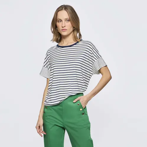 SAVILLE ROW - Polera Manga Corta Mujer