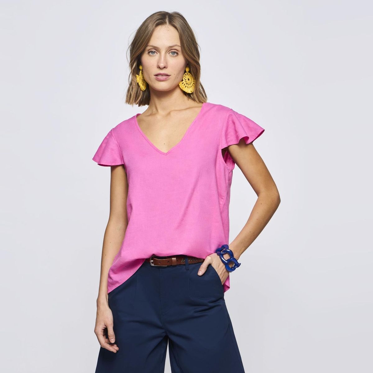 SAVILLE ROW - Blusa Manga Corta Mujer Saville Row
