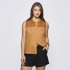 SAVILLE ROW - Blusa Manga Corta Mujer