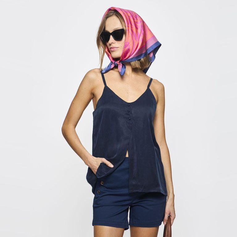 Blusa Manga Corta Mujer