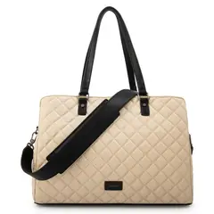 AMPHORA - Cartera Porta Notebook Bugi Grande Blanco Crudo Mujer