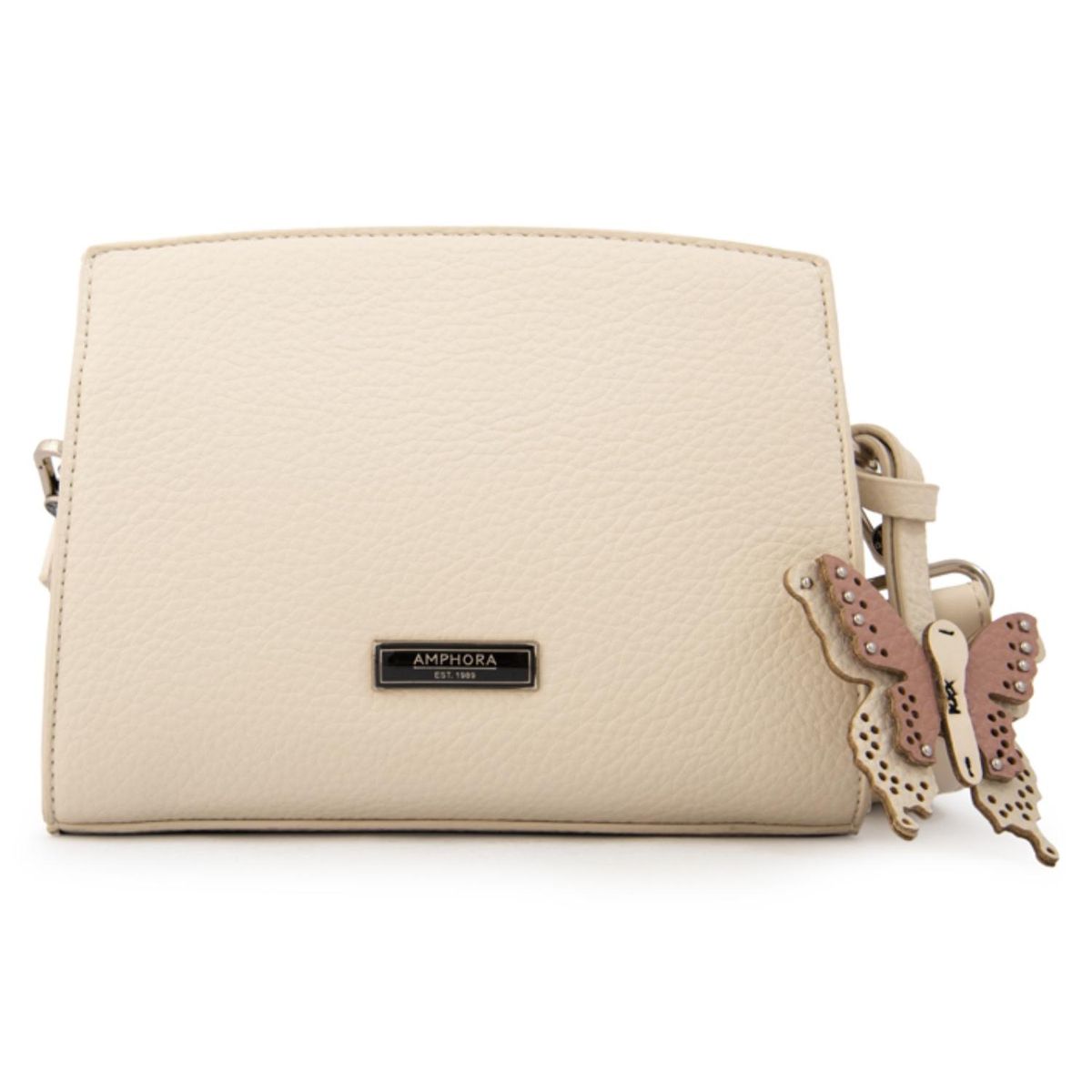 AMPHORA - Cartera Bandolera Maripi Pequeña Blanco Crudo Mujer Amphora