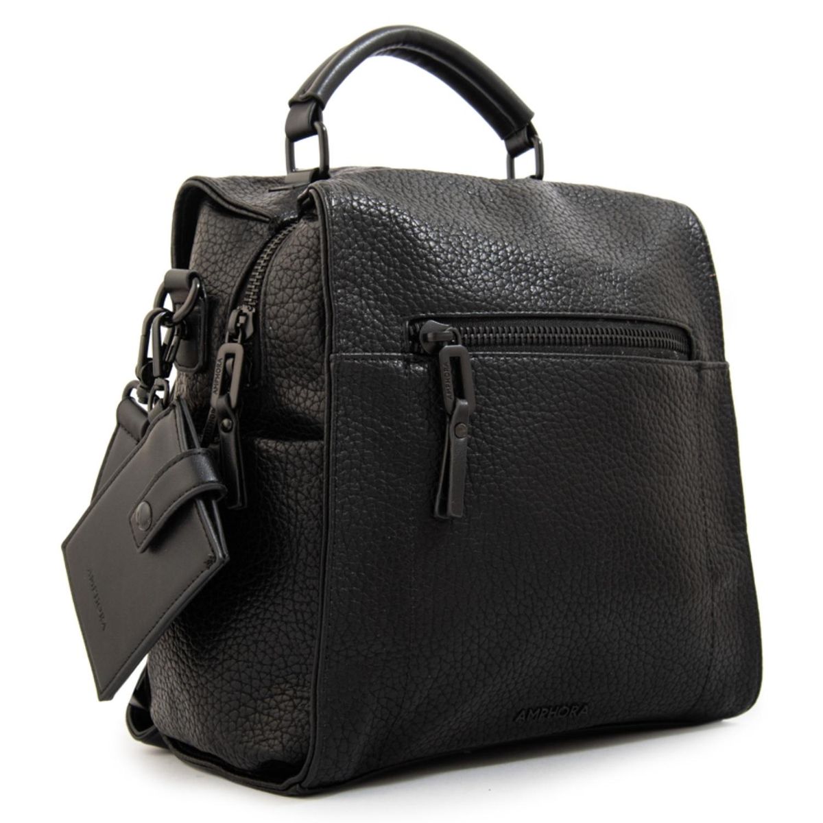 AMPHORA - Mochila Nairobi Mediana Negro Mujer Amphora
