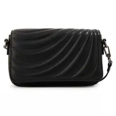 AMPHORA - Cartera Bandolera Con Tapa Ocean Mediana Negro Mujer