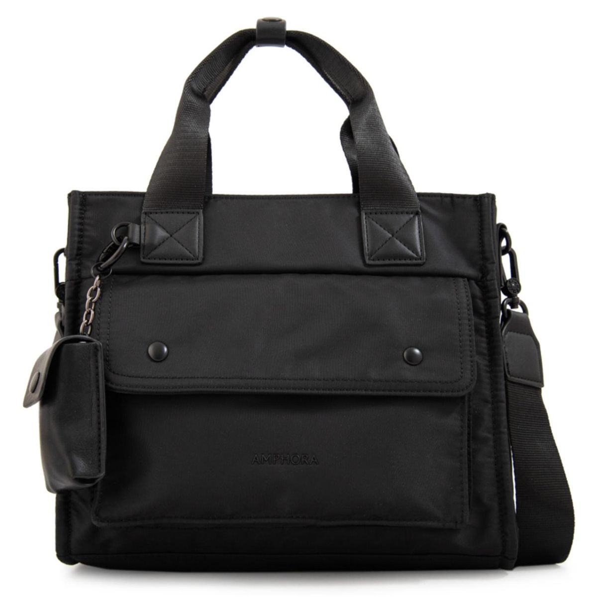 AMPHORA - Cartera Bandolera Olivier Mediana Negro Mujer Amphora