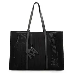 AMPHORA - Cartera Playa Giuliana Grande Negro Mujer