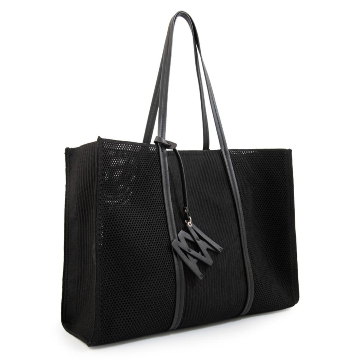 AMPHORA - Cartera Playa Giuliana Grande Negro Mujer Amphora