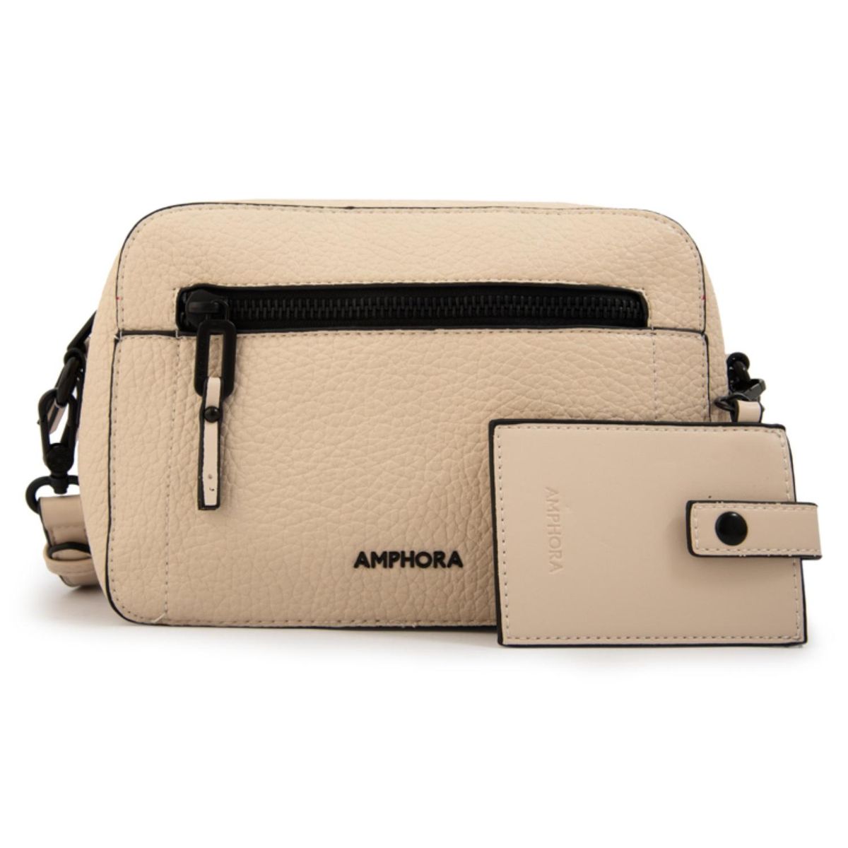 AMPHORA - Cartera Bandolera Nairobi Pequeña Blanco Crudo Mujer Amphora