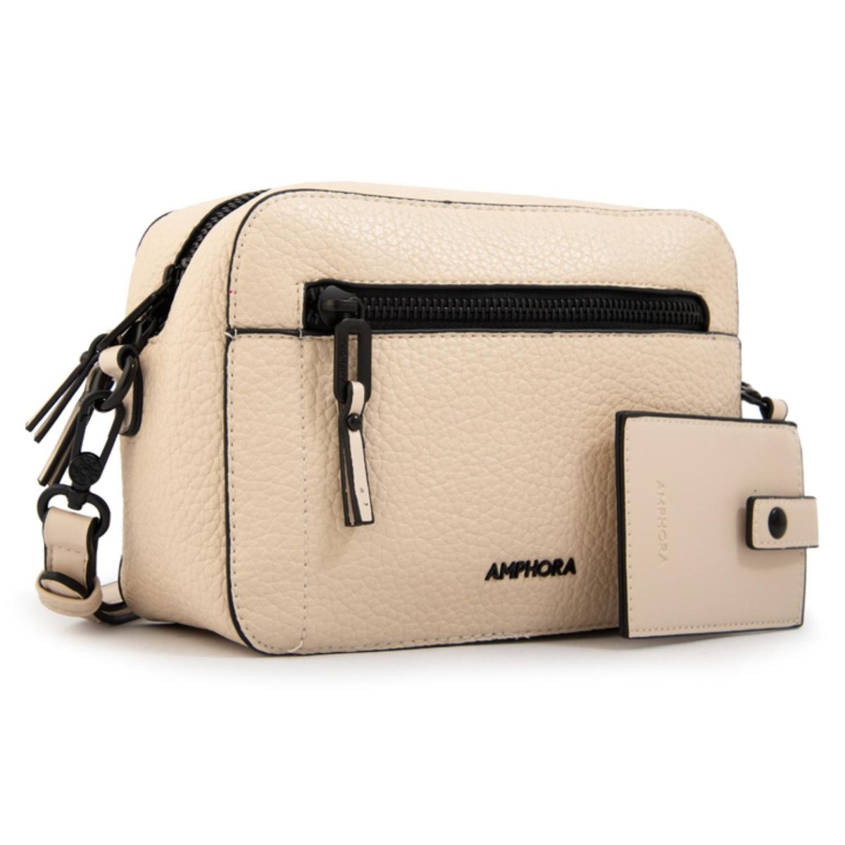 AMPHORA - Cartera Bandolera Nairobi Pequeña Blanco Crudo Mujer Amphora