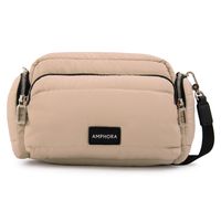 Cartera Bandolera Melina Mediana Beige Mujer