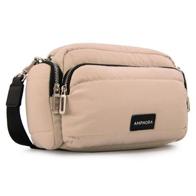 Imagen 2 del producto Cartera Bandolera Melina Mediana Beige Mujer
